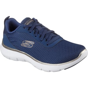 Skechers Flex Appeal 5.0 Uptake Textiel Damesschoenen Navy/Goud