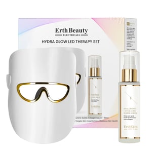 HYDRA GLOW LED TERAPISET ( LED-LJUSTERAPI MASK vit med HA Serum )