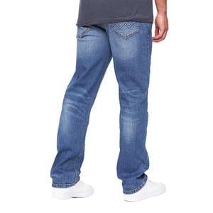 Duck and Cover Mens Straight Leg Jeans (Stone Wash)