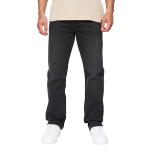 Duck and Cover Rechte Jeans Heren Janstar (Zwart wassen)