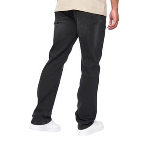 Duck and Cover Rechte Jeans Heren Janstar (Zwart wassen)
