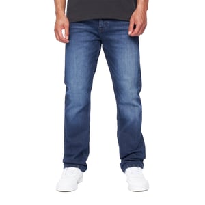 Duck and Cover Mens Straight Leg Jeans (Dark Wash)