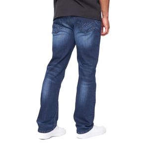 Duck and Cover Mens Straight Leg Jeans (Dark Wash)