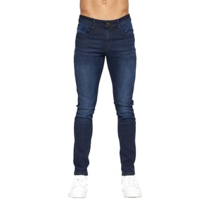 Duck and Cover Heren Maylead Slim Jeans (Donkere wasbeurt)