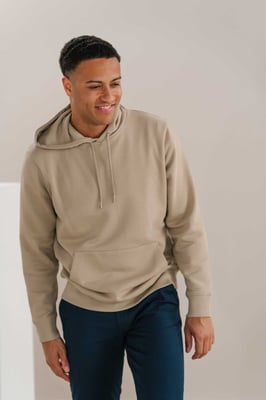 Sweatshirt met capuchon - Zand