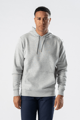Sweatshirt met capuchon - asgrijs