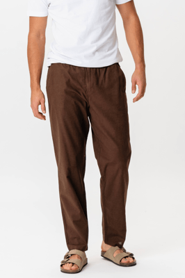 Linnen broek - koffie