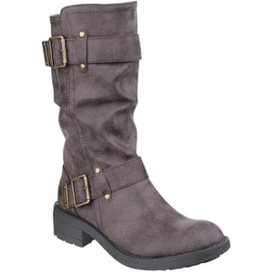 Rocket Dog Womens/Ladies Trumble Faux Leather Biker Boots (Brown)