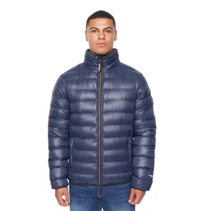 Duck and Cover Mens Shemmy 2 Layer Quilted Jacket (Navy)