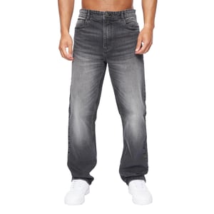 Duck and Cover Mens Rushawn Relaxed Fit Jeans (Black)