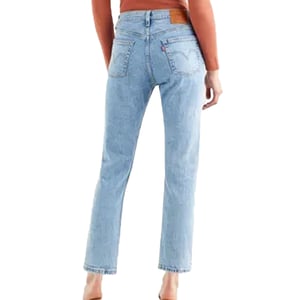 Levis Dames/Dames 501 Leren Patch Cropped Jeans (Lichtblauw)