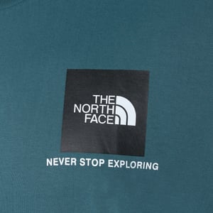 The North Face Mens Small Box T-Shirt Mallard Blue