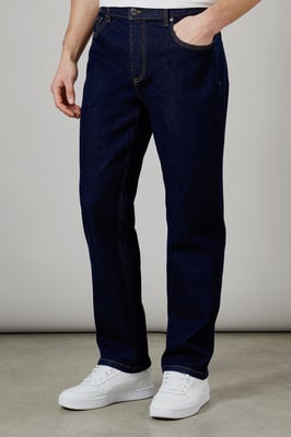 Rinse Wash Stretch Straight Fit Jeans