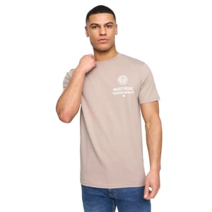 Henleys Heren Henstamp Katoenen T-Shirt (Taupe)