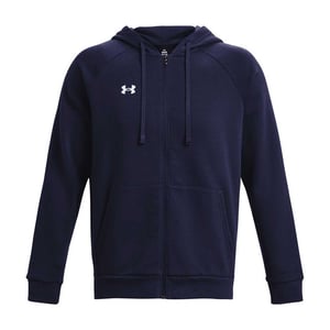 Under Armour Volwassen unisex Rival Fleece Full Zip Hoodie (Middernacht marine)