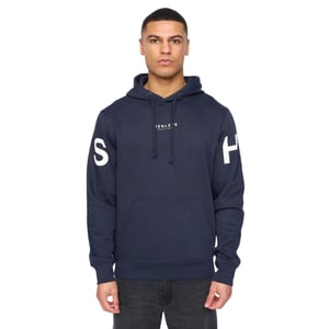 Henleys Heren Hensleeve Hoodie (Marineblauw)