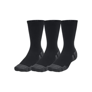 Under Armour Performance Tech Crew Sokken voor volwassenen (pak van 3) (Zwart)