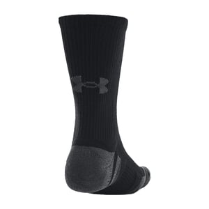 Under Armour Performance Tech Crew Sokken voor volwassenen (pak van 3) (Zwart)