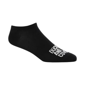 Duck and Cover Mens Fubel Trainer Socks (Pack of 5) (Black/White/Grey)