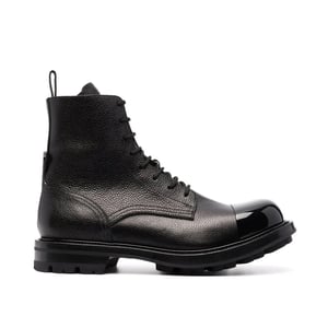 Alexander McQueen leren veterlaarzen