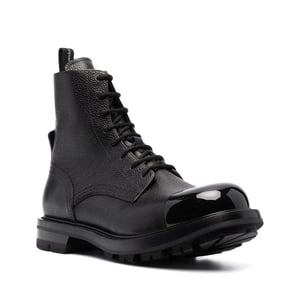 Alexander McQueen leren veterlaarzen