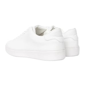 Duck and Cover Heren Kremes PU-trainers met lederlook (Wit)