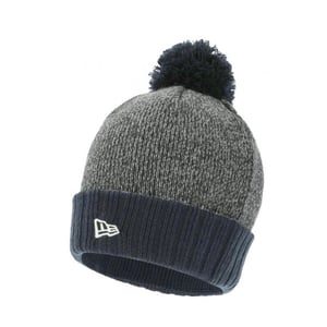 New Era Gebreide Pom Pom muts (Grijs/Navy)