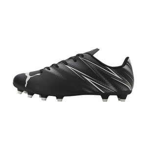 Puma Heren Attacanto FG/AG Voetbalschoenen (Zwart/Zilver)