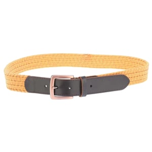 Ted Baker Galan Riem van gevlochten koeienleer (Mosterd)