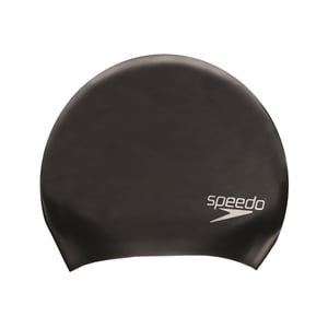 Speedo Unisex Zwemcap Lang Haar Volwassenen (Zwart)