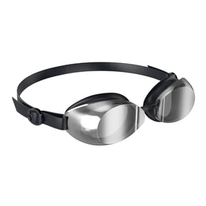 Speedo Unisex Adult Jet 2.0 Mirror Swimming Goggles (Black/Silver)