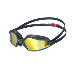 Speedo Unisex zwembril Hydropulse gespiegeld voor volwassenen (NAVY/BLAUW)