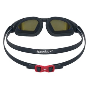 Speedo Unisex zwembril Hydropulse gespiegeld voor volwassenen (NAVY/BLAUW)