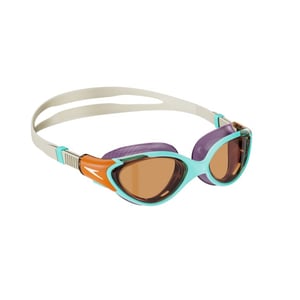 Speedo Dames/Dames Biofuse 2.0 2024 zwembril (Blauw/oranje)