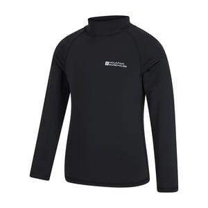 Mountain Warehouse Rash Top met lange mouwen voor kinderen/Kinderen (Zwart)