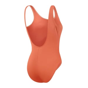 Speedo Dames/Dames ééndelig zwempak met gestructureerde U-rug (Oranje)