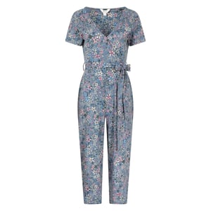Mountain Warehouse Jumpsuit Santorini med blommig omlott för damer/damer (Grått)