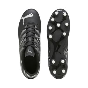 Puma Attacanto voetbalschoenen voor kinderen (Zwart/Zilver)