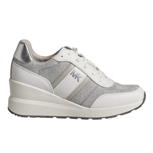 Mabel Dames Sneakers van Leer en Mesh met Glimmende Ketting 43S4MBFSBD