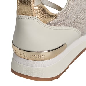 Allie Stride Vrouwenleer en Mesh Sparkly Chain Sneakers 43S2ALFS3D