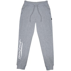 Plein Sport Large Signature Logo Grey Sweatpants