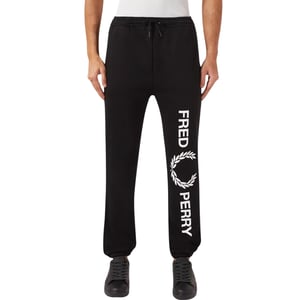 Fred Perry grote zwarte joggingbroek met merklogo