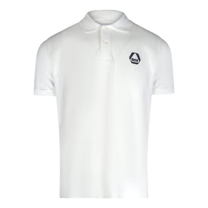 Diesel Small Triangular Logo White Polo Shirt