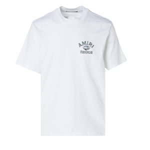 Amiri Global Records Logotyp Vit T-shirt