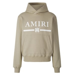 Amiri MA Bar Logo Beige Hoodie