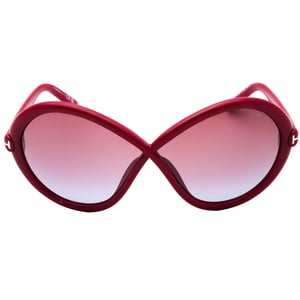 Tom Ford Shiny Fuxia Frame Violet Sunglasses