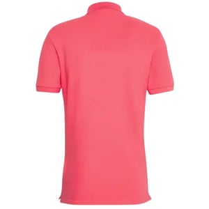 Lyle & Scott elektrisch roze effen poloshirt