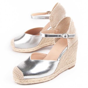 Montevita Wedge Espadrille Balenci4 Silver