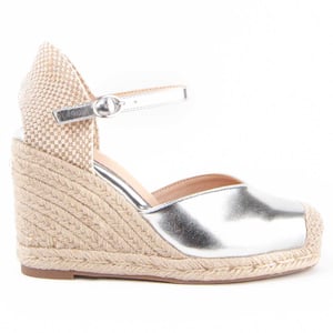 Montevita Wedge Espadrille Balenci4 Silver