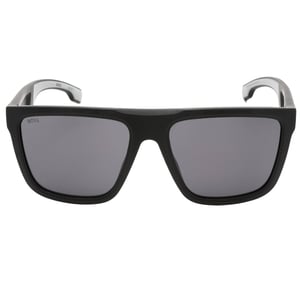 Hugo Boss zonnebril met grijze glazen en zwarte en grijze details